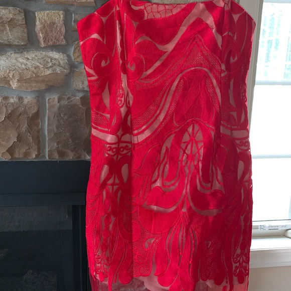 STOLEN HEART mini dress homecoming prom cocktail HOLIDAY VALENTINES RED love - Picture 3 of 7